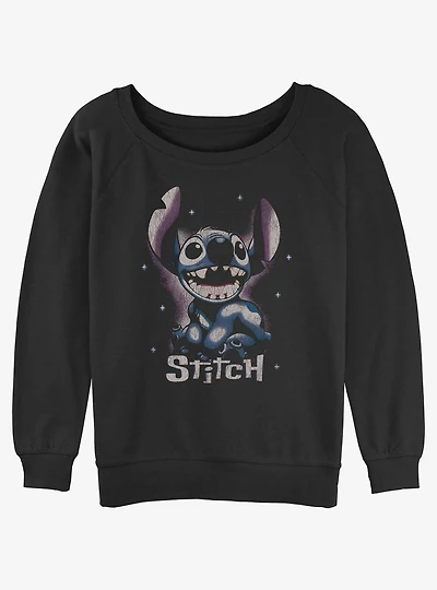 Disney Lilo & Stitch Dark Stitch Girls Slouchy Sweatshirt