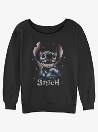 Disney Lilo & Stitch Dark Stitch Girls Slouchy Sweatshirt
