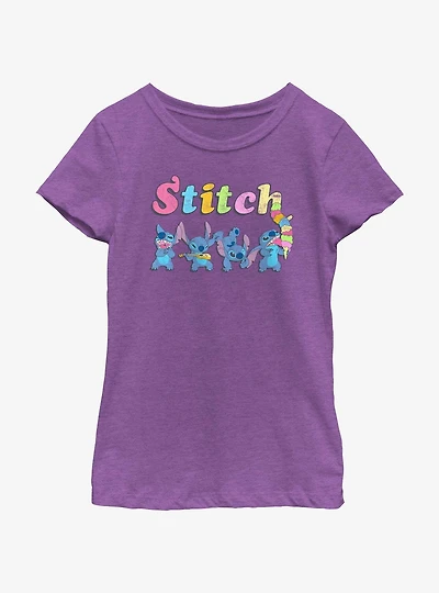 Disney Lilo & Stitch Ice Cream Scoops Girls Youth T-Shirt