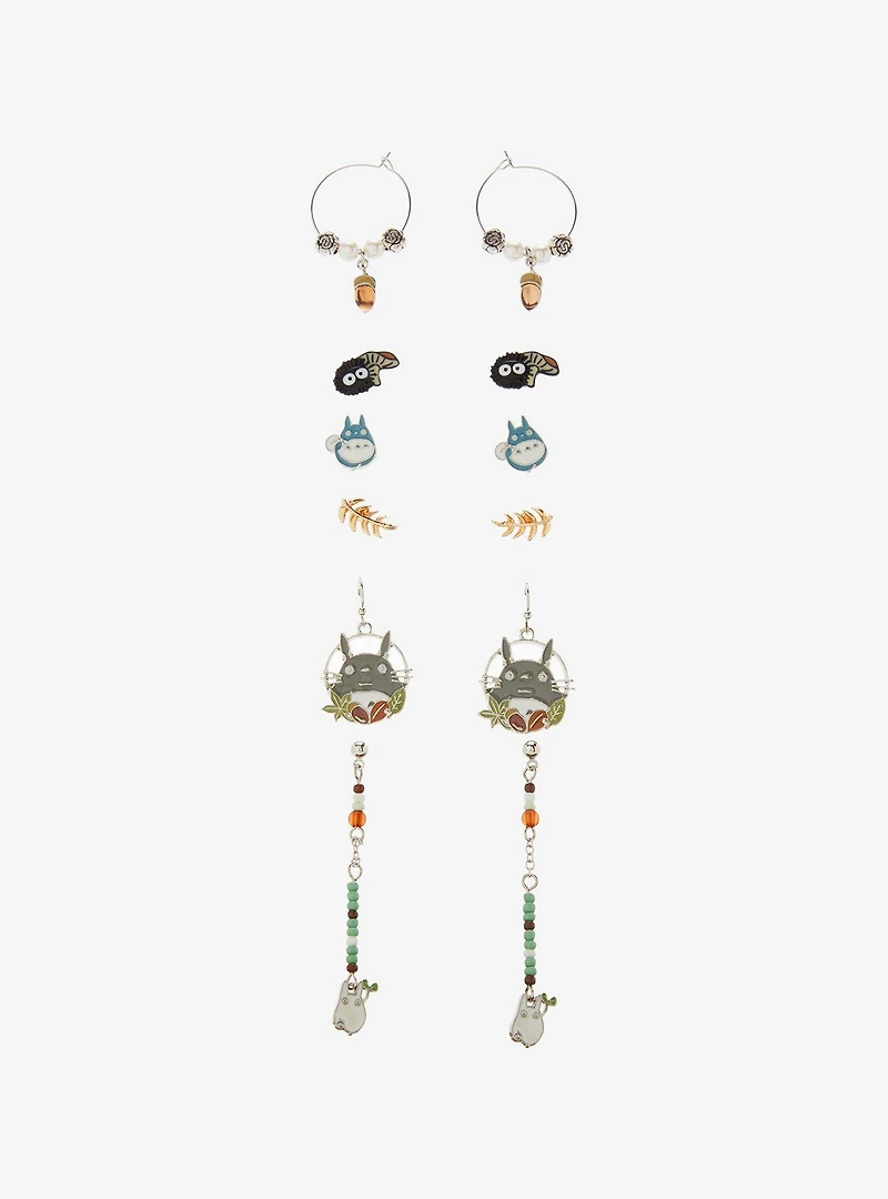 Studio Ghibli My Neighbor Totoro Fall Characters Earring Set