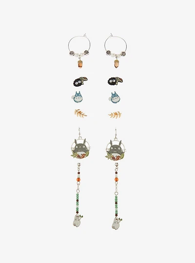 Studio Ghibli My Neighbor Totoro Fall Characters Earring Set