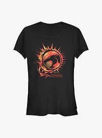 Thundercats Firey Coin Logo Girls T-Shirt