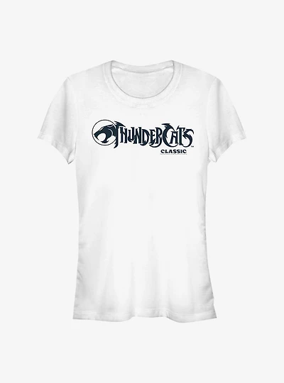 Thundercats Logo Black And White Girls T-Shirt