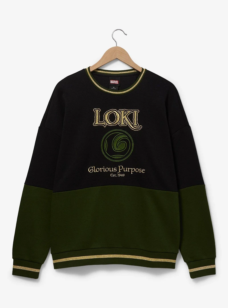 Marvel Loki Panel Crewneck - BoxLunch Exclusive