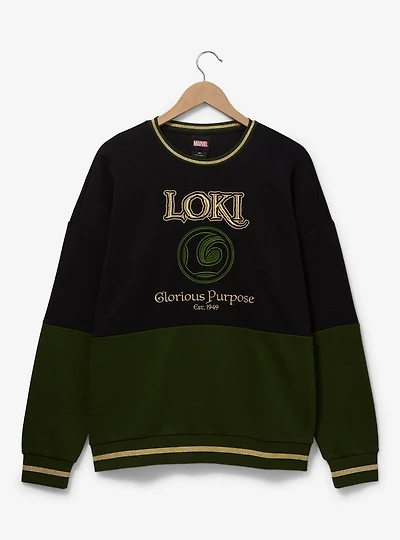 Marvel Loki Panel Crewneck - BoxLunch Exclusive
