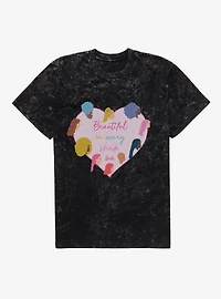 Barbie Beautiful In Every Shade Mineral Wash T-Shirt