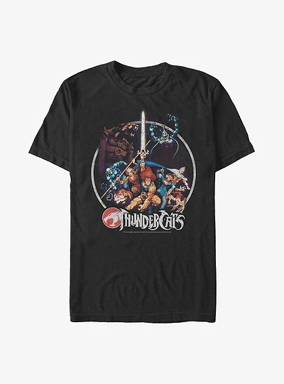 Thundercats Vintage Circle Poster T-Shirt