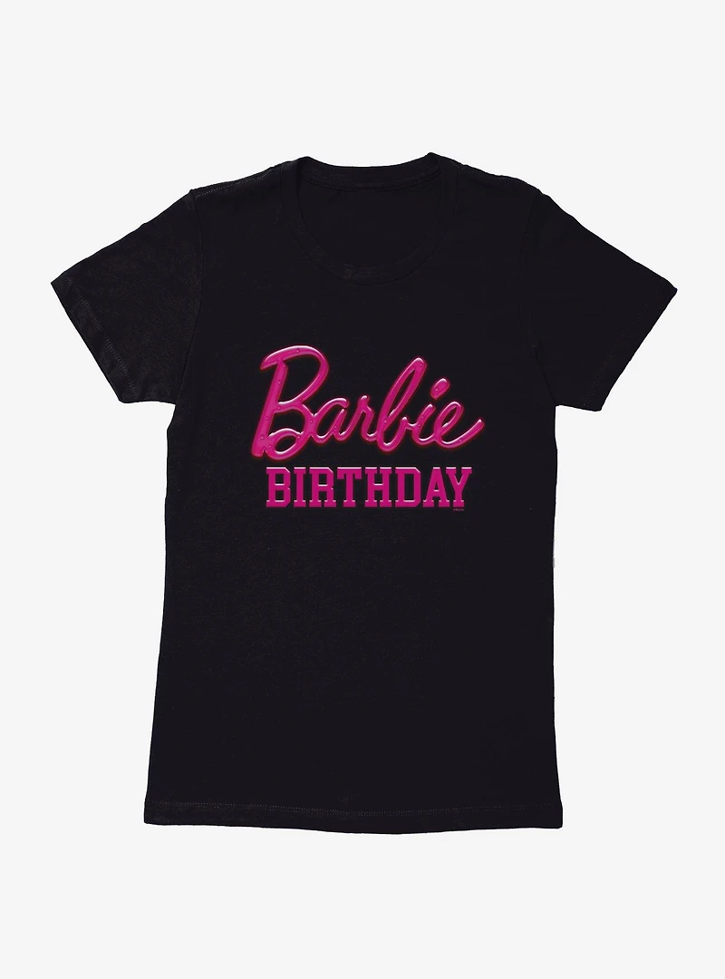 Barbie Pink Birthday Womens T-Shirt