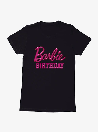 Barbie Pink Birthday Womens T-Shirt