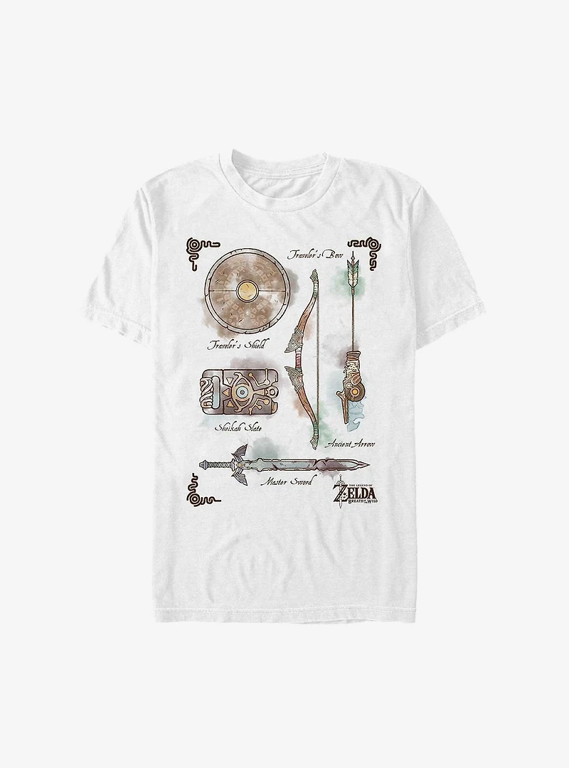 The Legend of Zelda: Breath of the Wild Inventory Extra Soft T-Shirt