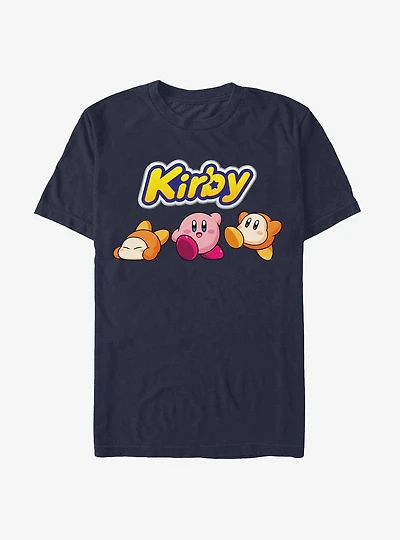 Kirby Waddle Dee and Kirby Logo Extra Soft T-Shirt