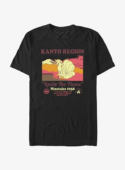 Pokemon Kanto Region Ninetales Poster Extra Soft T-Shirt