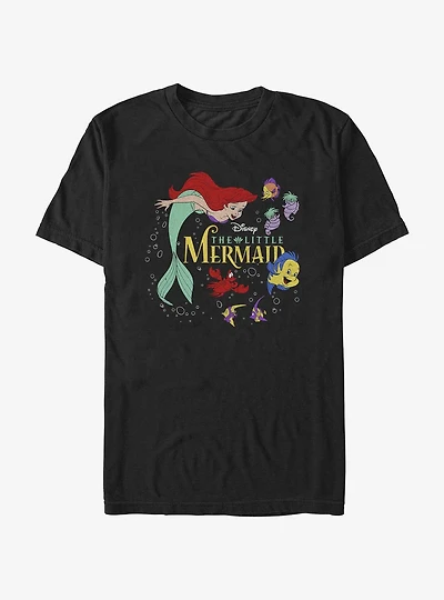 Disney The Little Mermaid Under The Sea Poster Extra Soft T-Shirt