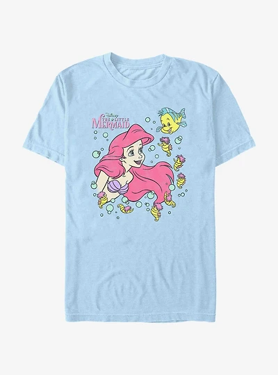 Disney The Little Mermaid Ariel and Flounder Extra Soft T-Shirt