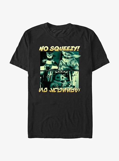 Star Wars The Mandalorian Grogu No Squeezy Extra Soft T-Shirt