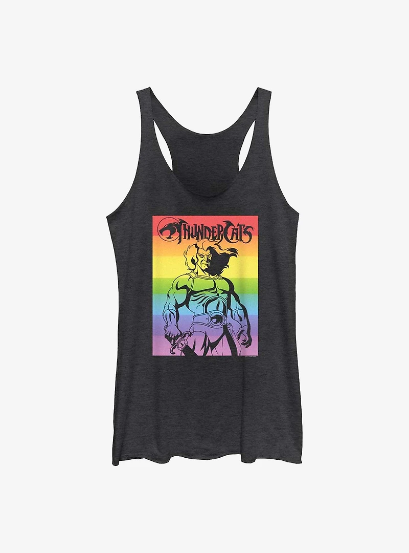 Thundercats Lion-O Rainbow Poster Womens Tank Top