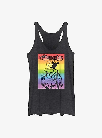 Thundercats Lion-O Rainbow Poster Womens Tank Top