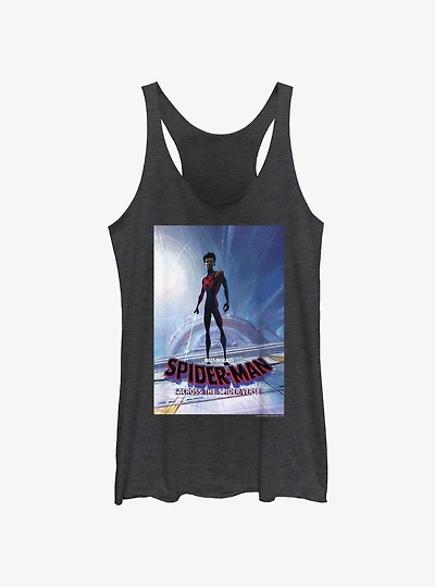 Spider-Man: Across The Spider-Verse Miles Morales Poster Womens Tank Top