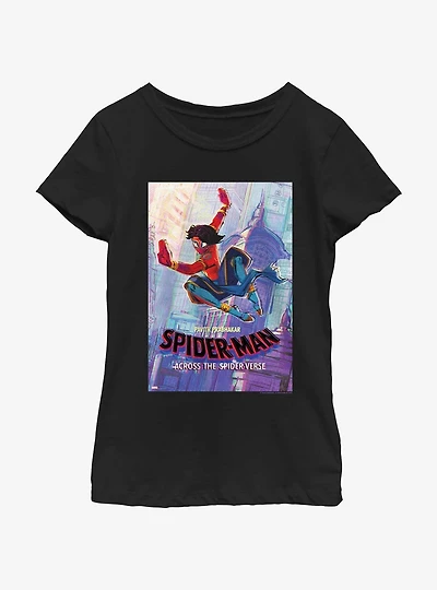 Spider-Man: Across The Spider-Verse Pavitr Prabhakar Poster Youth Girls T-Shirt