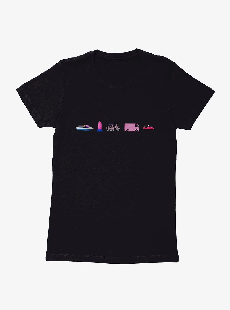 Barbie The Movie Vehicle Playset Womens T-Shirt