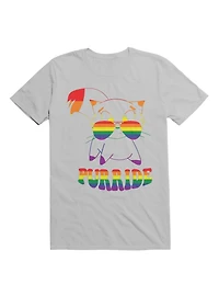 Purride Rainbow Cat Gay Pride T-Shirt