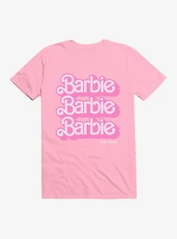 Barbie The Movie Text Stack Extra Soft T-Shirt