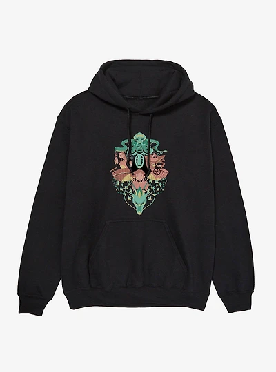 Studio Ghibli Spirited Away Chihiro And No Face Group Crest Hoodie