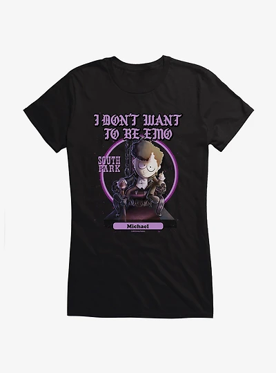 South Park Michael I Don't Want To Be Emo Girls T-Shirt