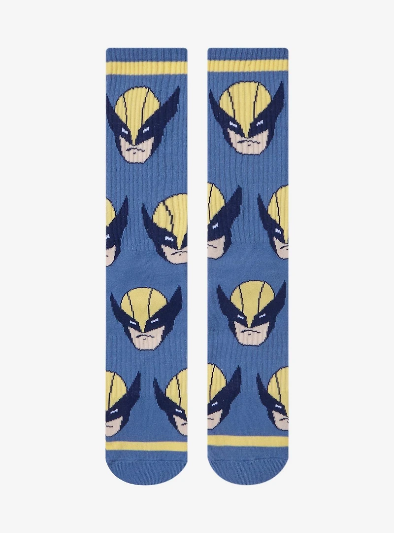 Marvel X-Men Wolverine Allover Print Crew Socks