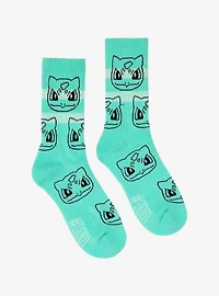 Pokémon Bulbasaur Striped Allover Print Crew Socks - BoxLunch Exclusive