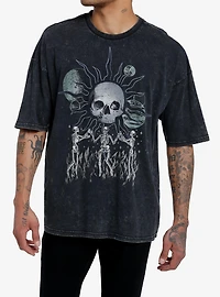 Skeleton Dancing Oversized T-Shirt