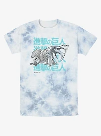 Attack On Titan Jaw Titan Stack Tie-Dye T-Shirt