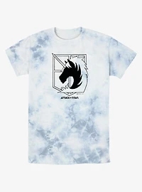 Attack On Titan Military Police Brigade Title Logo Tie-Dye T-Shirt