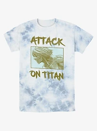 Attack On Titan Female Titan Panel Tie-Dye T-Shirt