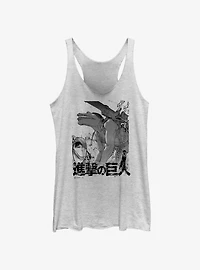 Attack On Titan Cart Demolition Womens Tank Top