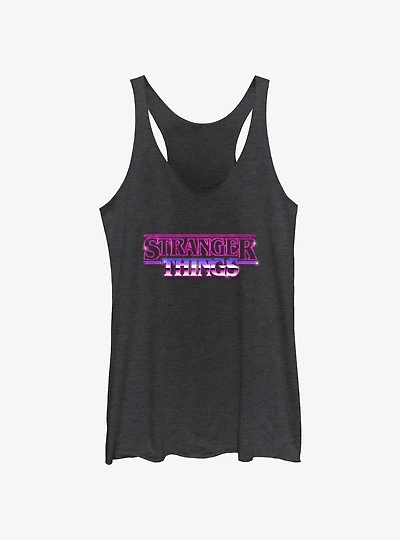 Stranger Things Logo Retro Girls Tank