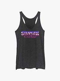 Stranger Things Metallic Logo Girls Tank