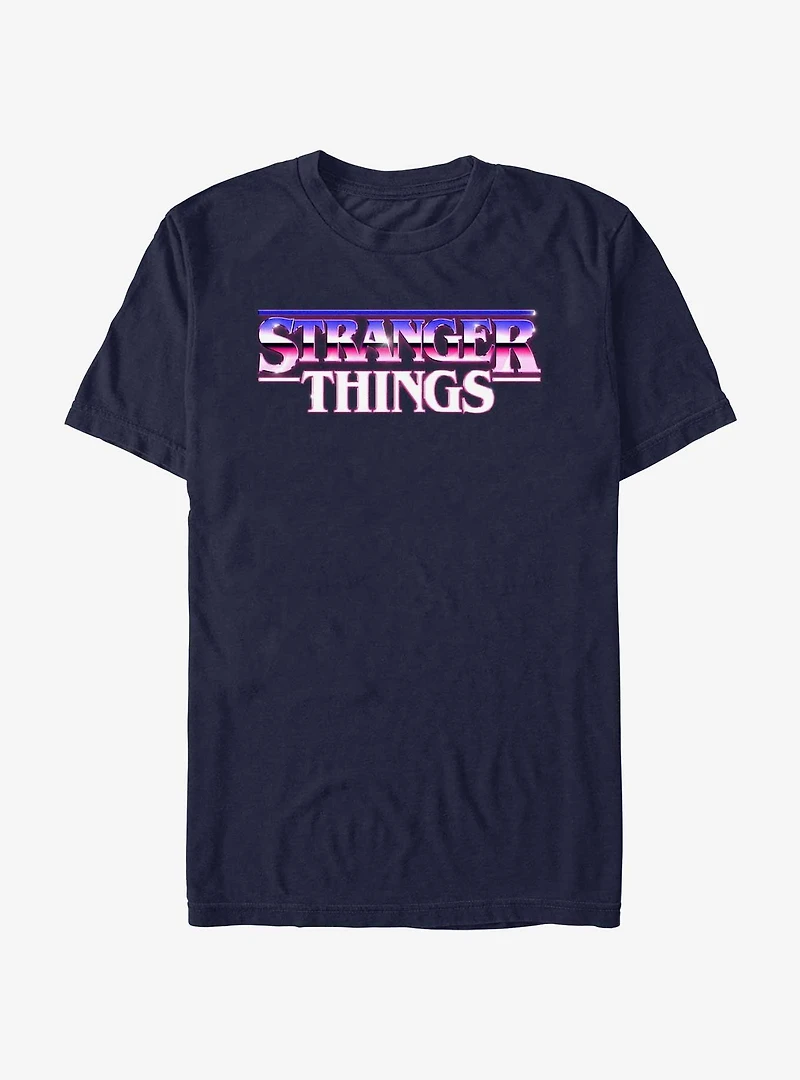 Stranger Things Metal Retro Logo T-Shirt