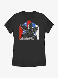 Stranger Things Demogorgon Badge Womens T-Shirt