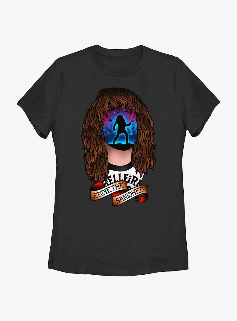 Stranger Things Tattoo Eddie Womens T-Shirt