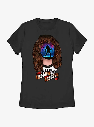 Stranger Things Tattoo Eddie Womens T-Shirt
