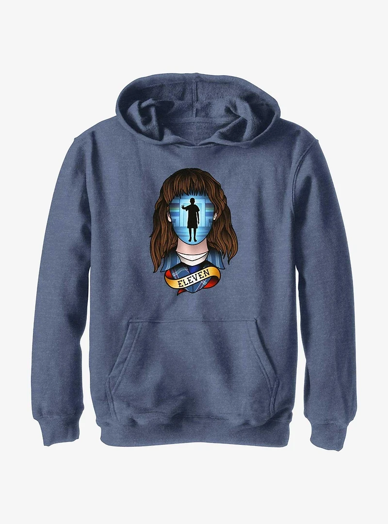 Stranger Things Tattoo Eleven Youth Hoodie