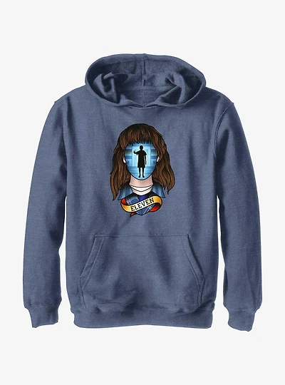 Stranger Things Tattoo Eleven Youth Hoodie