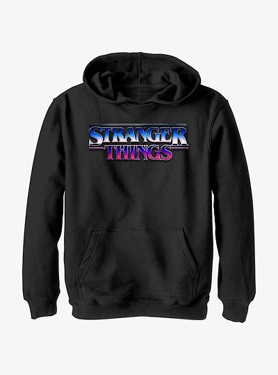 Stranger Things Metallic Logo Youth Hoodie