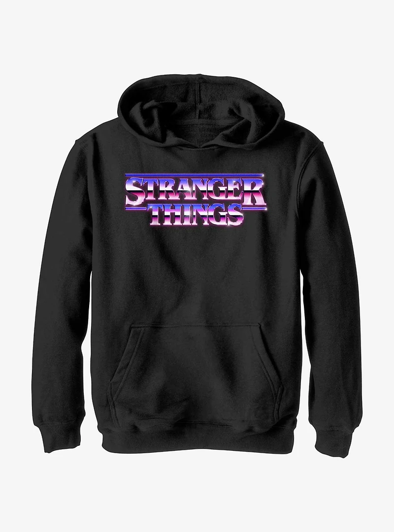 Stranger Things Metallic Logo Youth Hoodie
