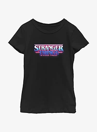 Stranger Things Retro Logo Youth Girls T-Shirt