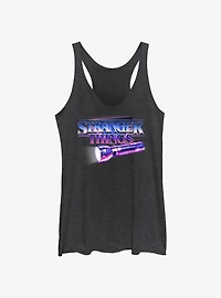 Stranger Things Retro Flashlight Logo Womens Tank Top