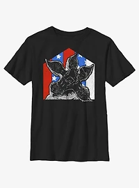 Stranger Things Demogorgon Badge Youth T-Shirt