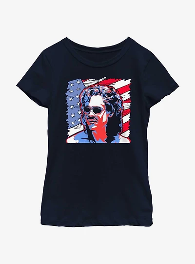 Stranger Things American Pride Billy Youth Girls T-Shirt