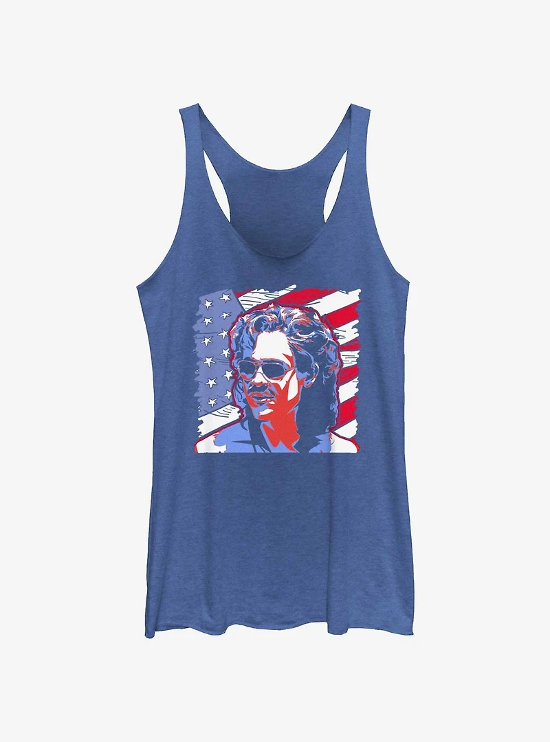 Stranger Things American Pride Billy Womens Tank Top